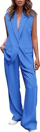 Women’s Elegant Sleeveless Pantsuit – PrettyGarden Polyester Two-Piece Set for Office, Travel & Formal Events - Image 9
