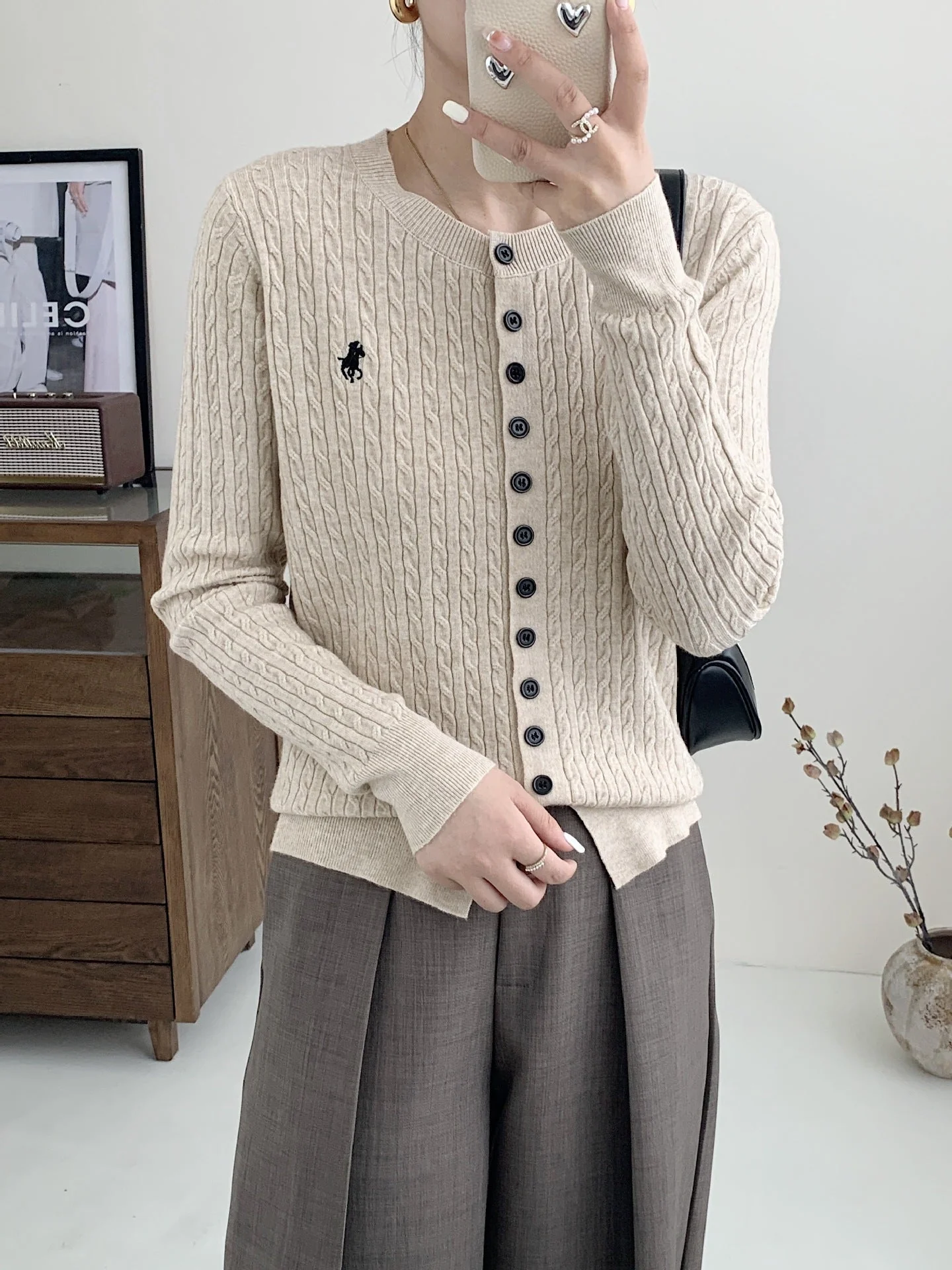 Women’s Embroidered Andy Velvet Cardigan – Soft Gentle Wind Style FD - Image 12