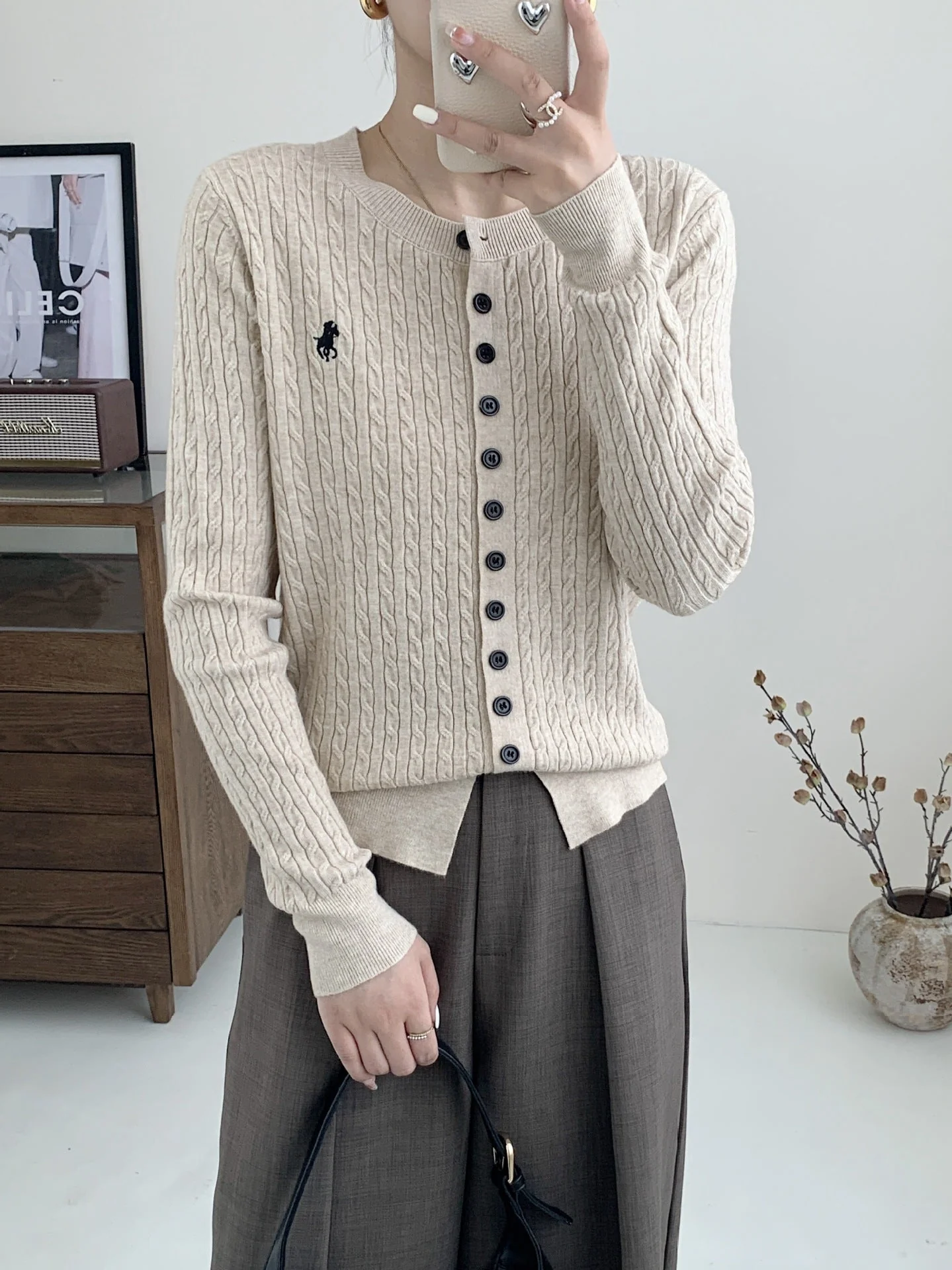 Women’s Embroidered Andy Velvet Cardigan – Soft Gentle Wind Style FD - Image 15