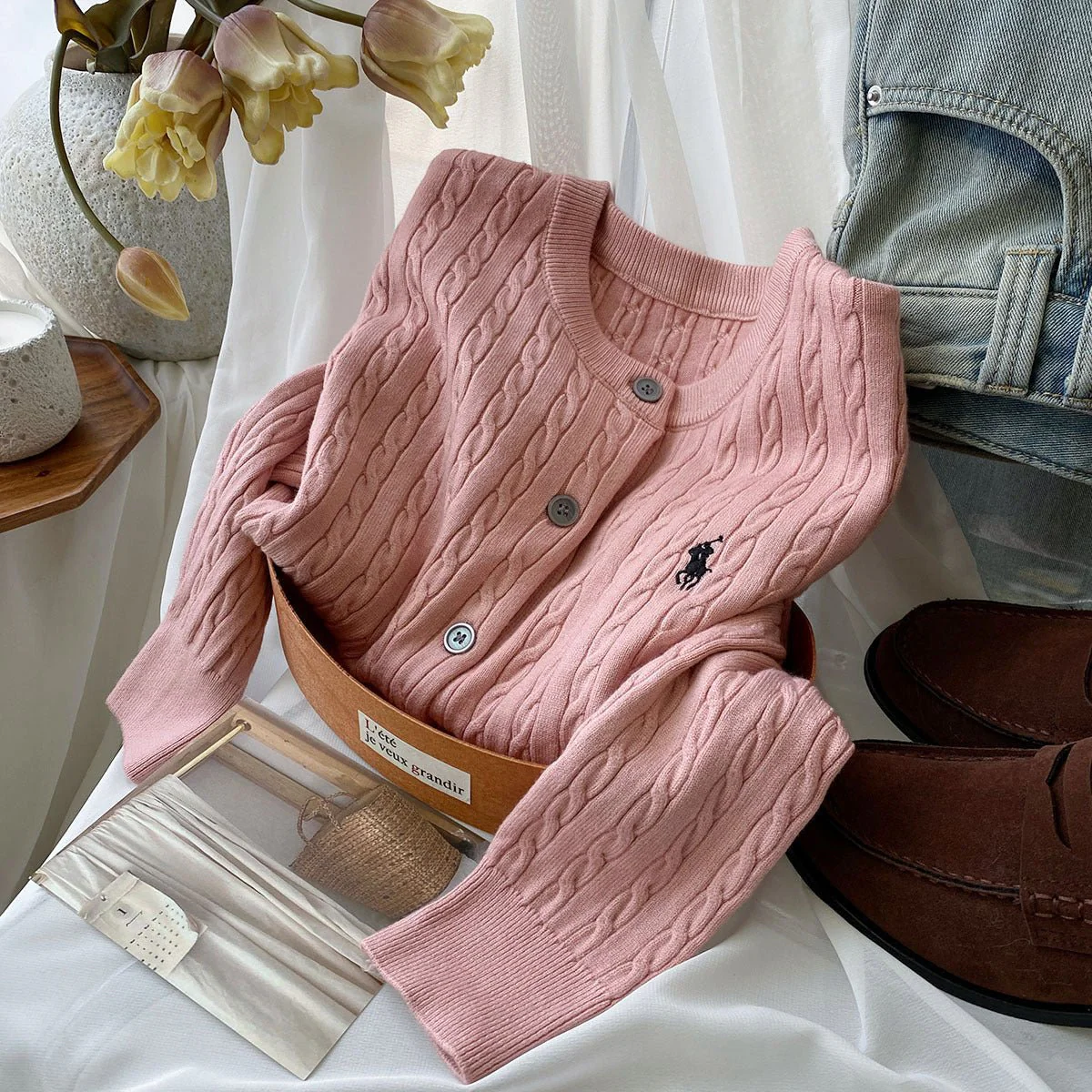 Women’s Embroidered Andy Velvet Cardigan – Soft Gentle Wind Style FD - Image 16