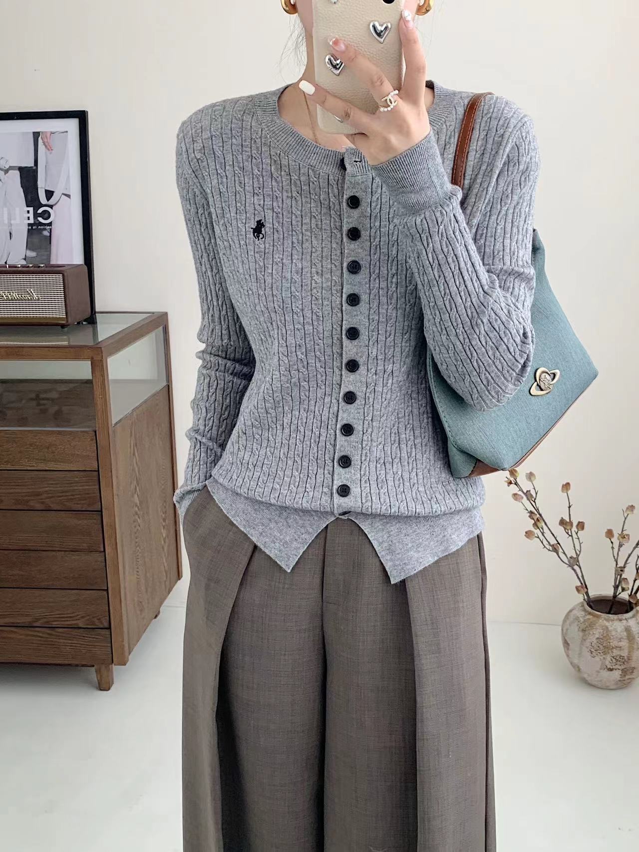 Women’s Embroidered Andy Velvet Cardigan – Soft Gentle Wind Style FD - Image 9