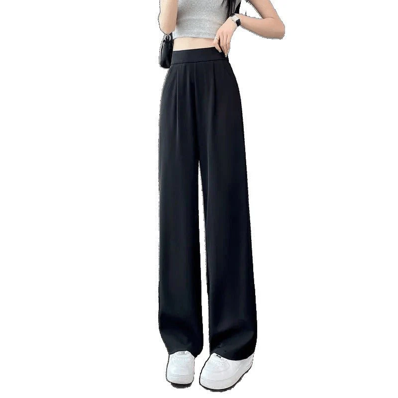Women’s High-Waist Straight-Leg Dress Pants | Yarn-Dyed Street Style Trousers - Image 5