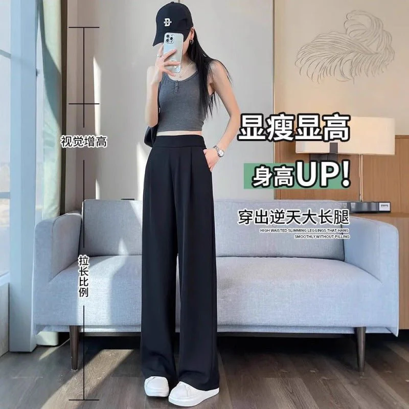 Women’s High-Waist Straight-Leg Dress Pants | Yarn-Dyed Street Style Trousers  FD - Image 4