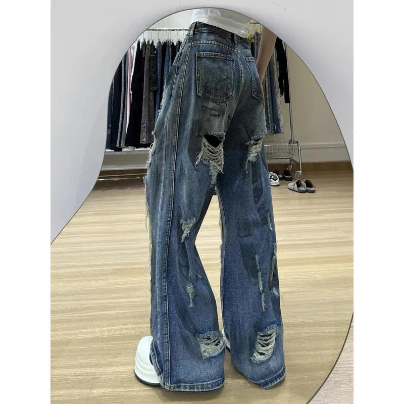 Women’s High-Waist Wide Leg Jeans – Ultra-Thin Summer Denim with Zipper & Washed Detail | Comfortable Urban Style - Image 4