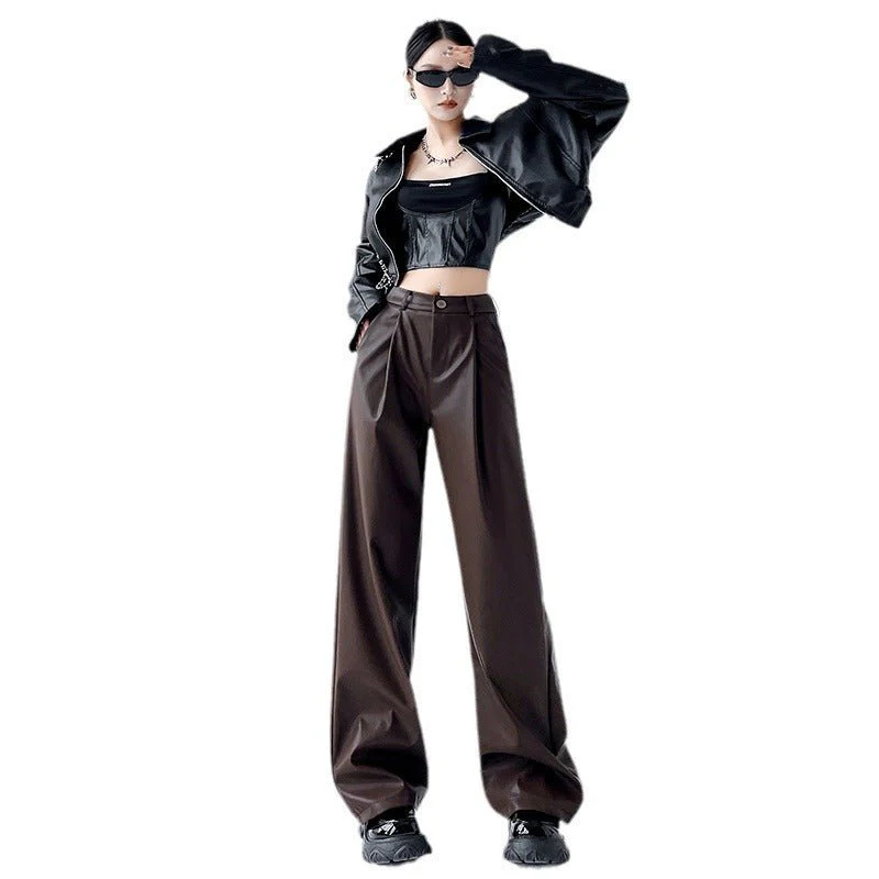 Women’s High-Waist Wide-Leg Pants – Japanese & Korean Loose Casual Trousers - Image 5