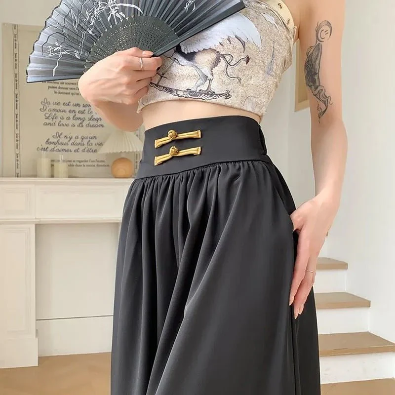 Women’s High-Waist Wide Leg Suit Pants – Sweet & Fresh Street Hipster Style | Summer 2025 Bow Accent FD - Image 4