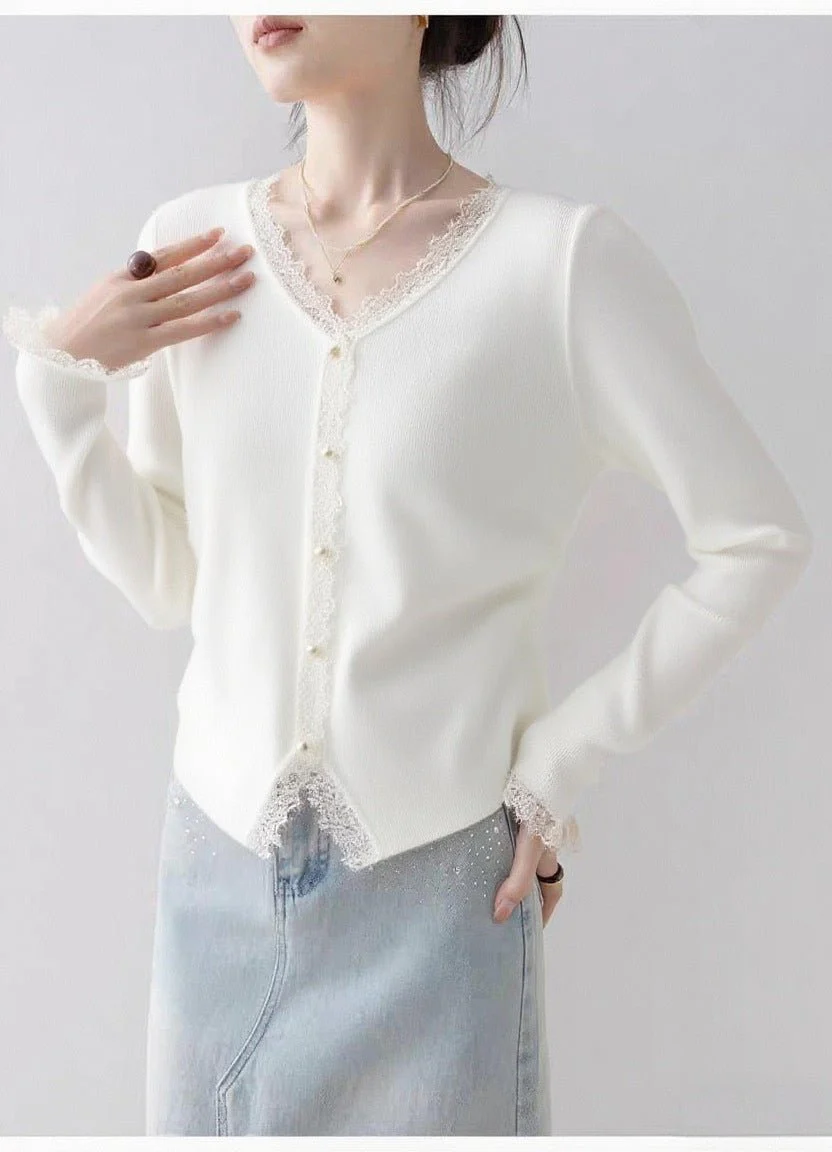 Women’s Pearl-Button Cardigan Sweater – V-Neck Long Sleeve, Japanese & Korean Casual, Autumn 2025 - Image 7