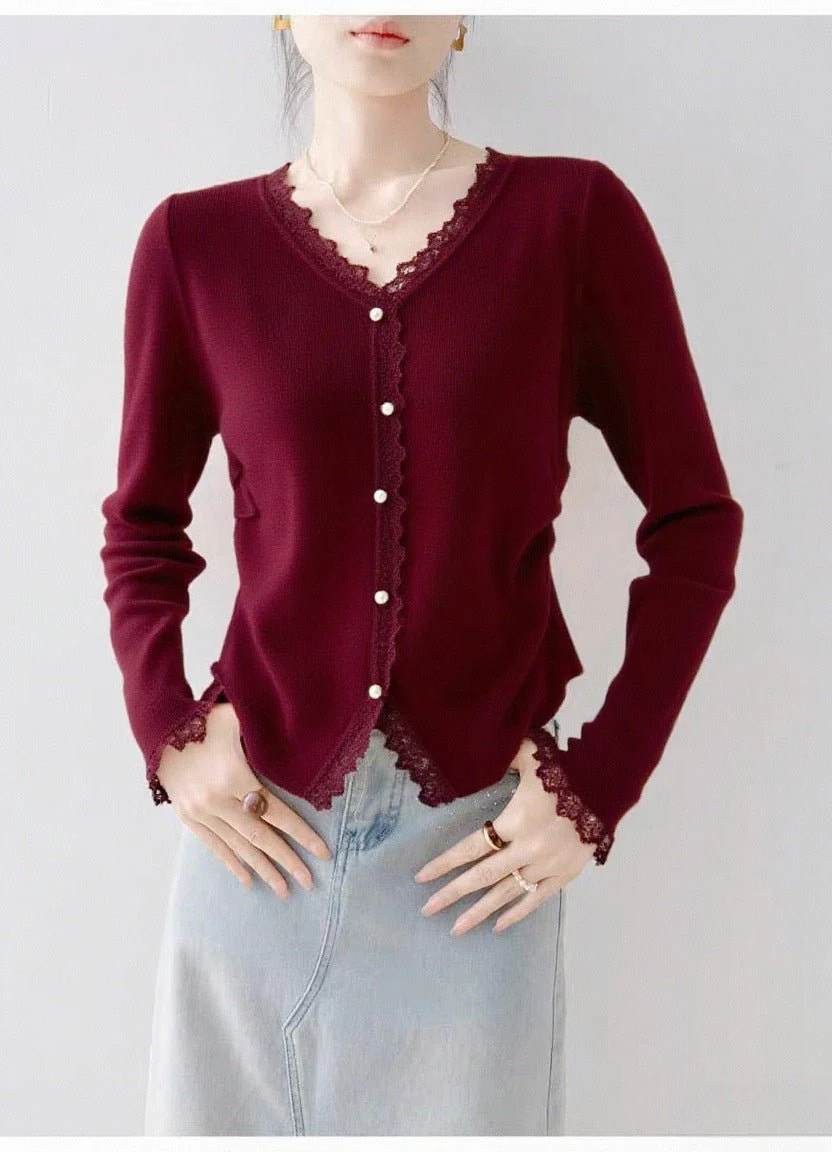 Women’s Pearl-Button Cardigan Sweater – V-Neck Long Sleeve, Japanese & Korean Casual, Autumn 2025 FD - Image 10
