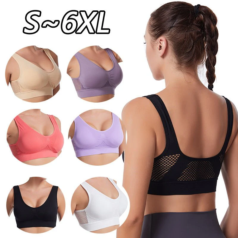 Women’s Seamless Sports Bra – Breathable, Shockproof, Moisture-Wicking, Full Cup, No Steel Ring FD - Image 7