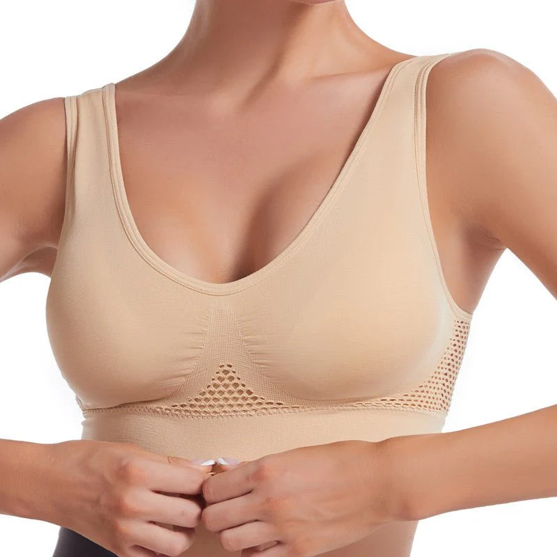 Women’s Seamless Sports Bra – Breathable, Shockproof, Moisture-Wicking, Full Cup, No Steel Ring FD - Image 8