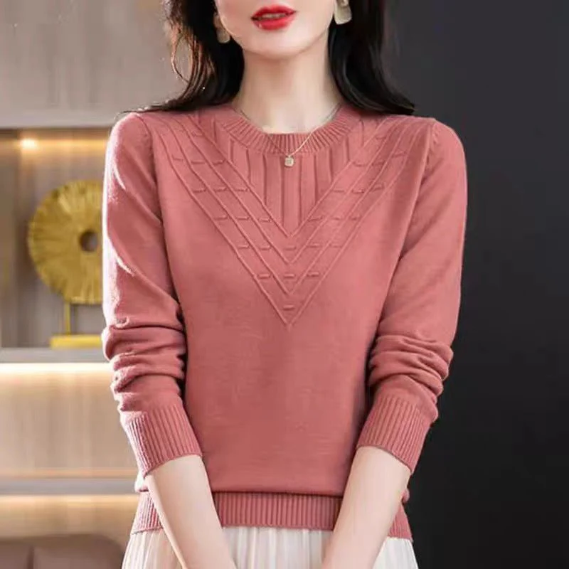 Women’s Semi-Turtleneck Pullover Sweater – Elegant Autumn 2025, Slim & Comfortable Knit - Image 10
