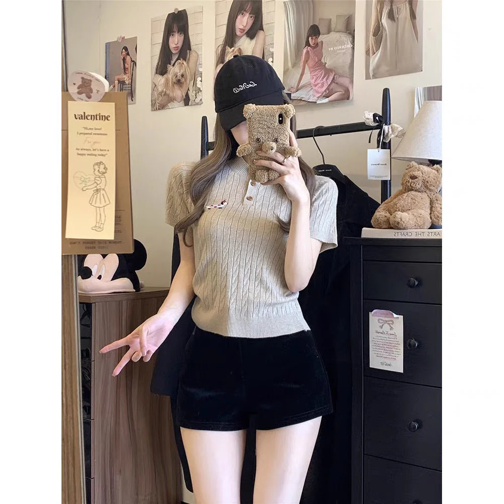 Women’s Silk Embroidered Round Neck T-Shirt – Soft Summer Casual Top - Image 9