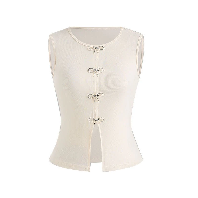 Women’s Summer 2025 Slim Fit Bow Pullover Top – Elegant Commuter Style - Image 9