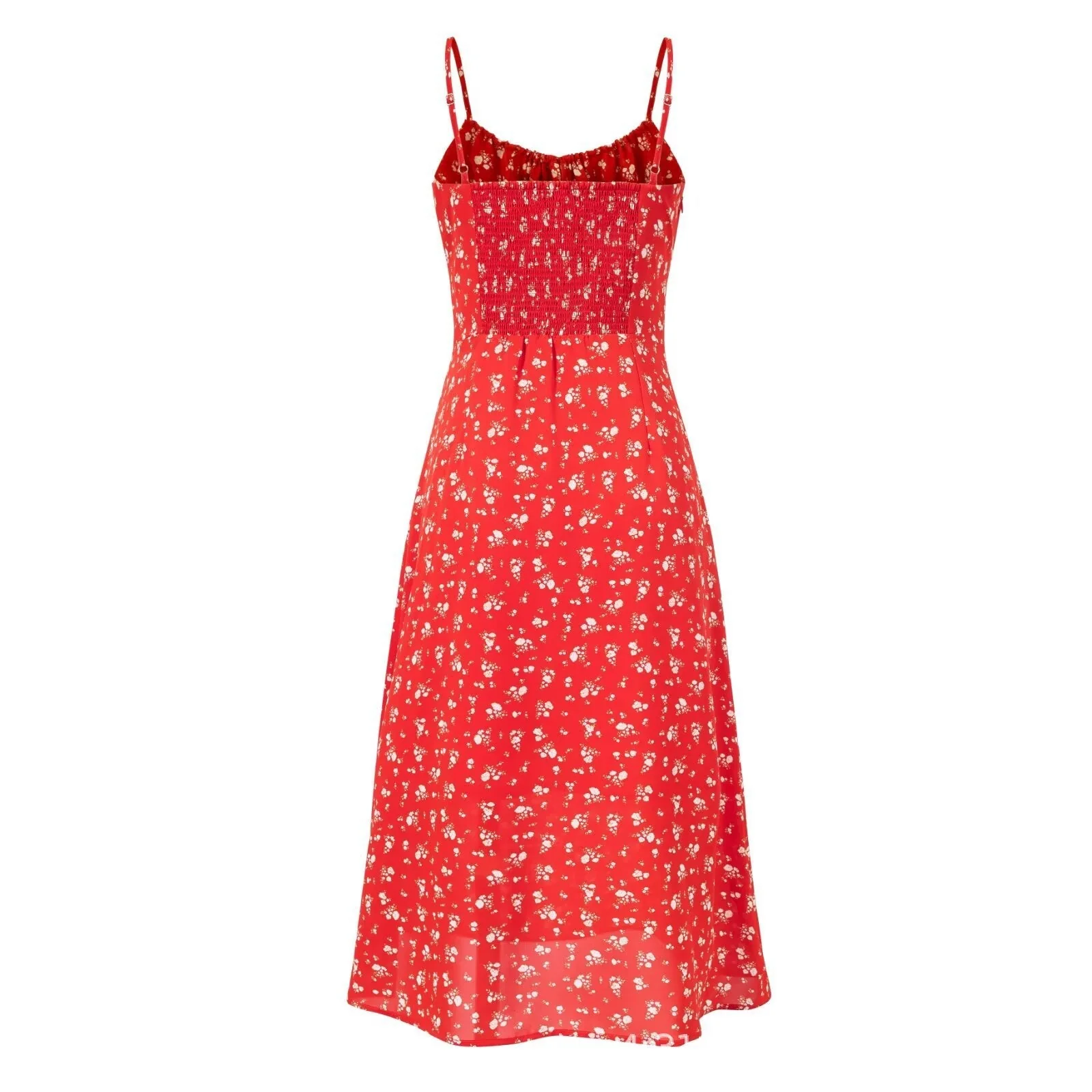 Women’s Summer Printed Splicing Suspender Dress – Street Fashion A-Line FD - Image 3