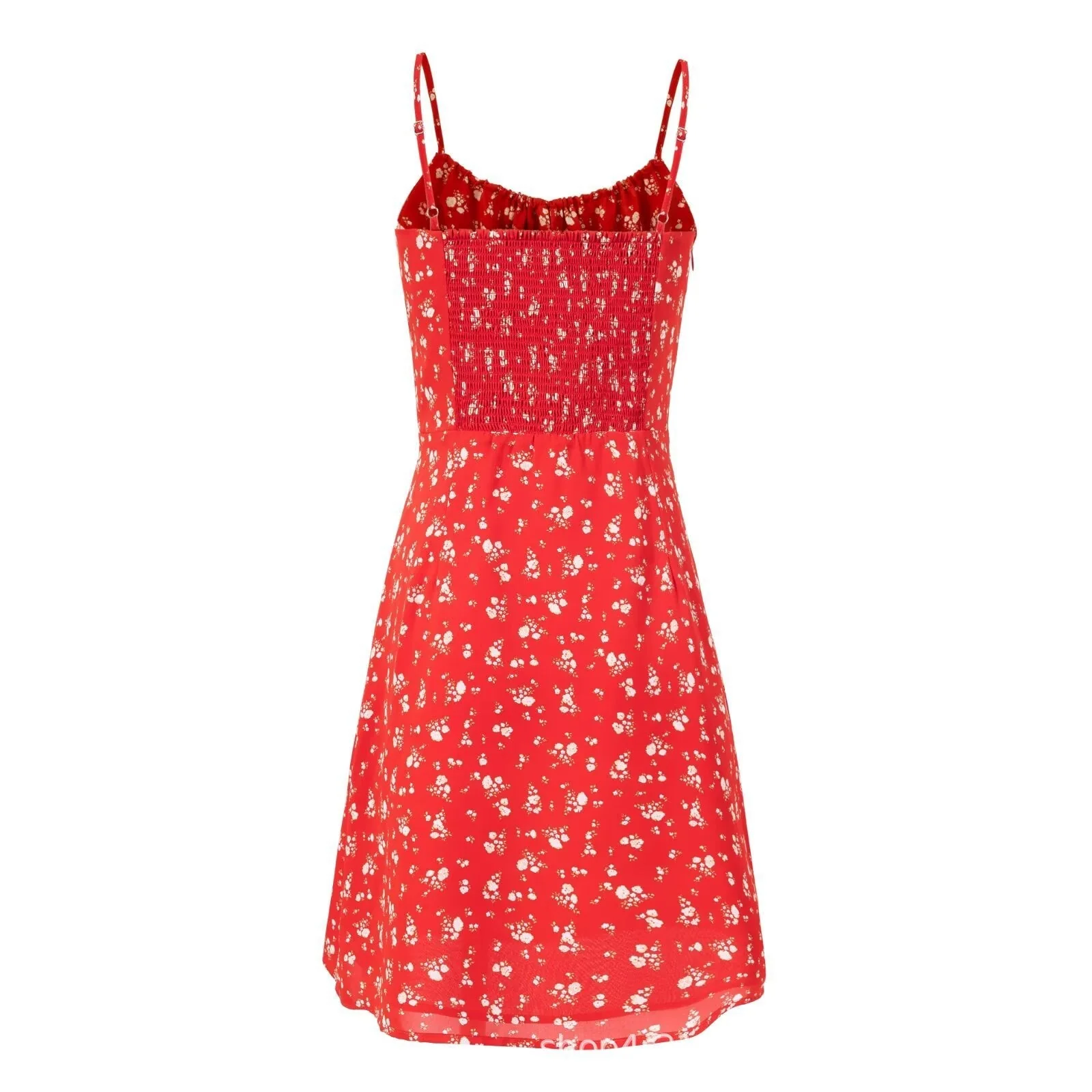 Women’s Summer Printed Splicing Suspender Dress – Street Fashion A-Line FD - Image 5