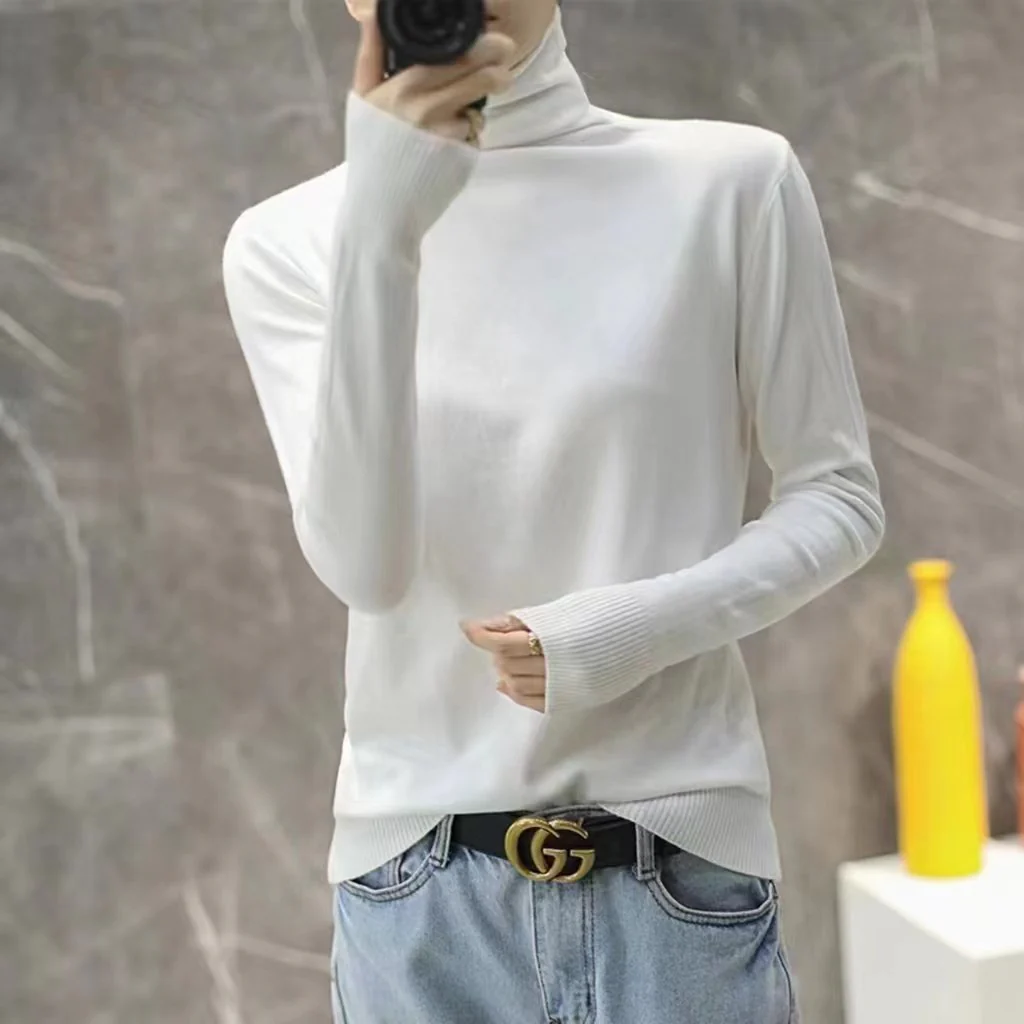 Women Turtle Neck Shirt - Image 17