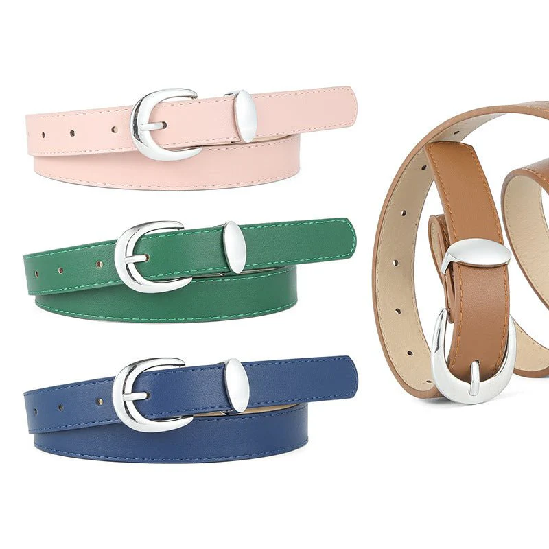 Women's Belt Cowhide with Jeans Casual Pants Decoration Women's Belt