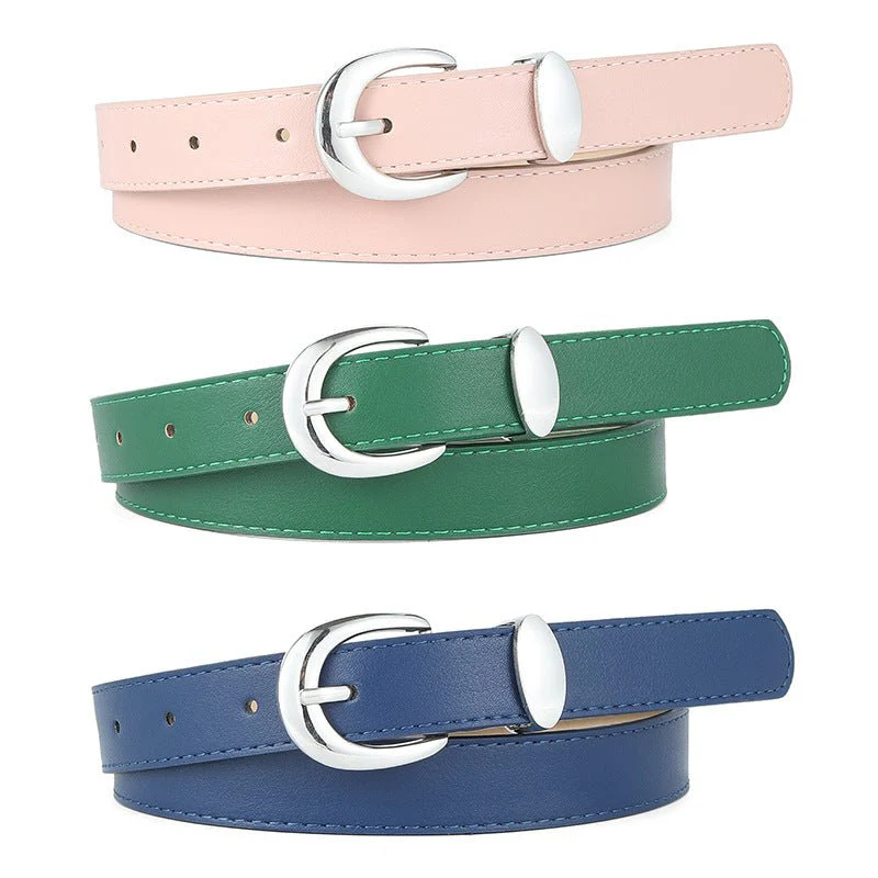 Women's Belt Cowhide with Jeans Casual Pants Decoration Women's Belt - Image 11