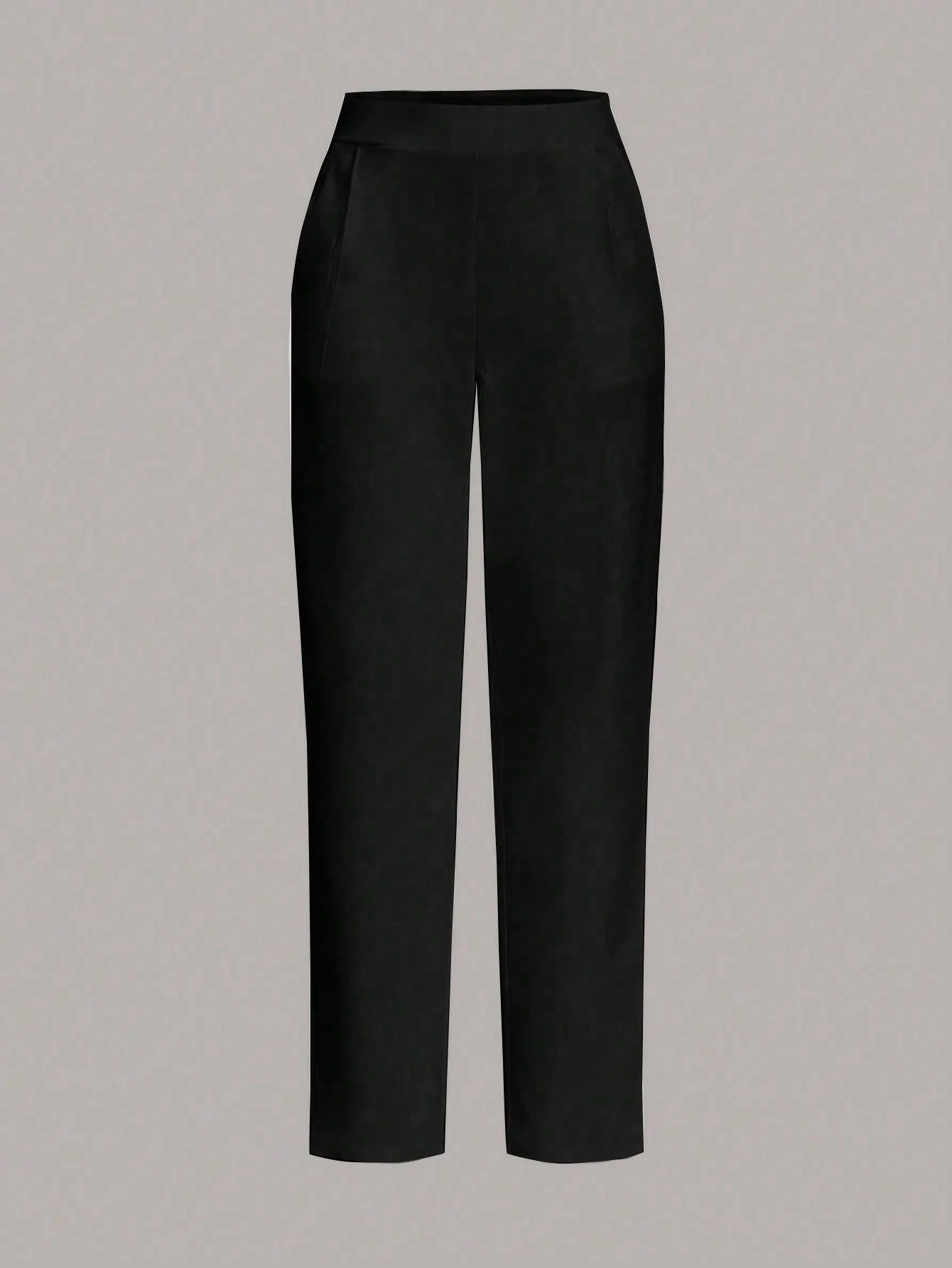 Women's Casual Solid Color Cone-Shaped Long White Pants,Ladies Spring/Fall Casual Pocket,Zipper Natural Cargo Pants Cropped White Regular Fit Women Pants,Casual Daily Wear - Image 8