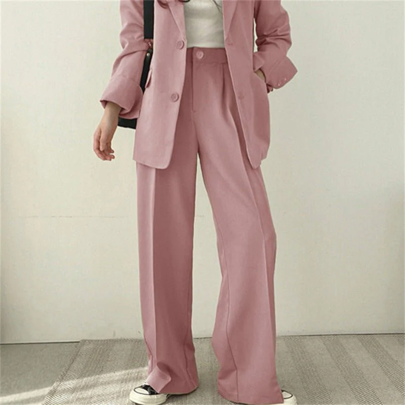 Women's casual trousers new straight drape wide-leg trousers - Image 9