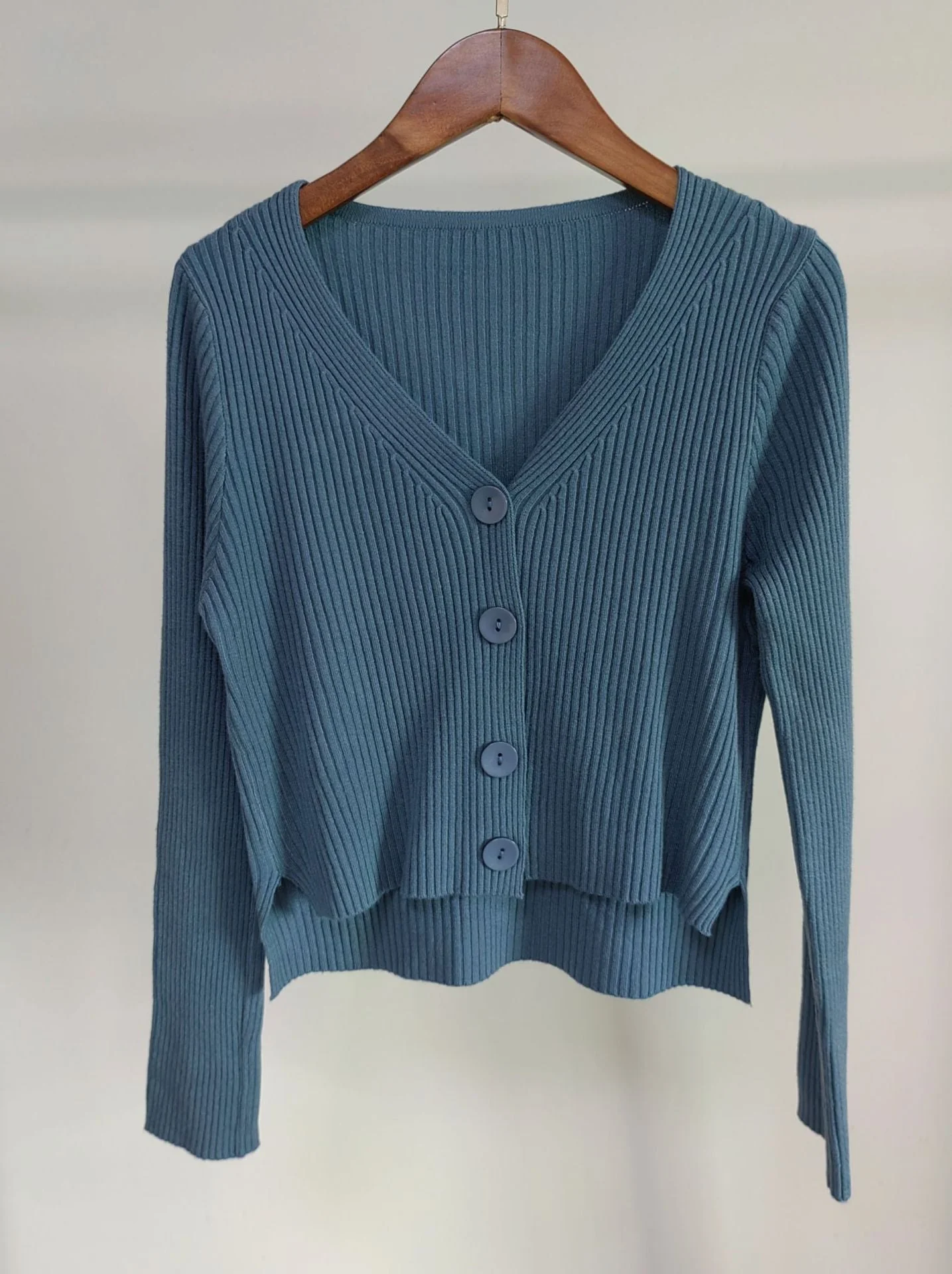 Women's Elegant Slim Fit Cardigan Sweater – V-Neck Long Sleeve - Image 15