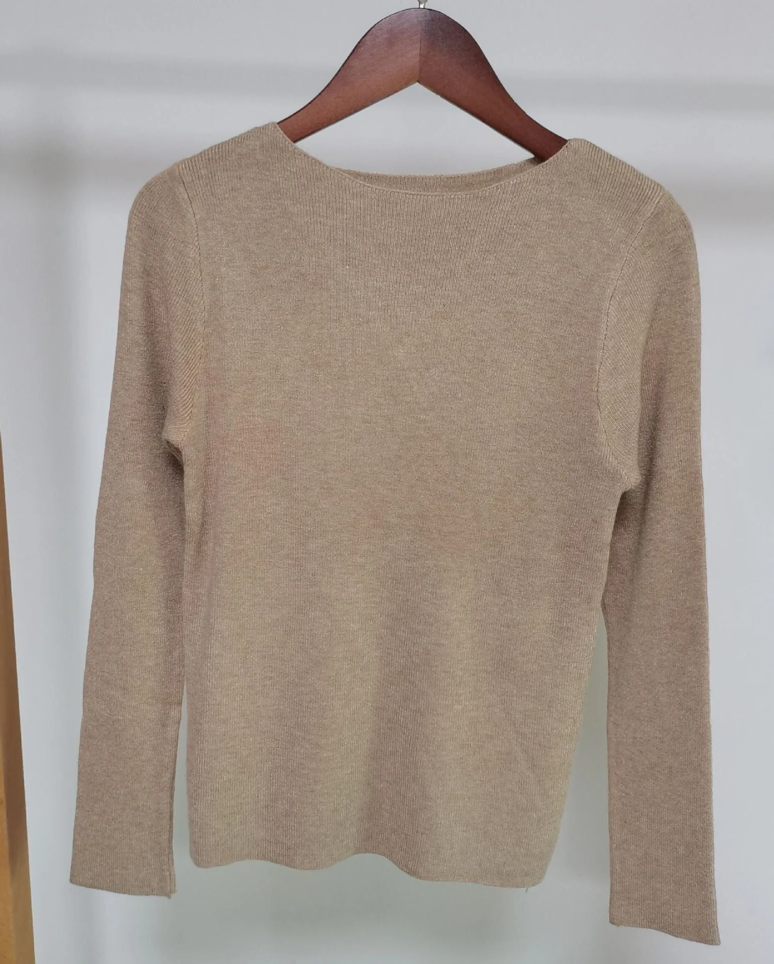 Women's Elegant Slim Fit Pullover Sweater – One-Word Collar, Long Sleeve FD - Image 10