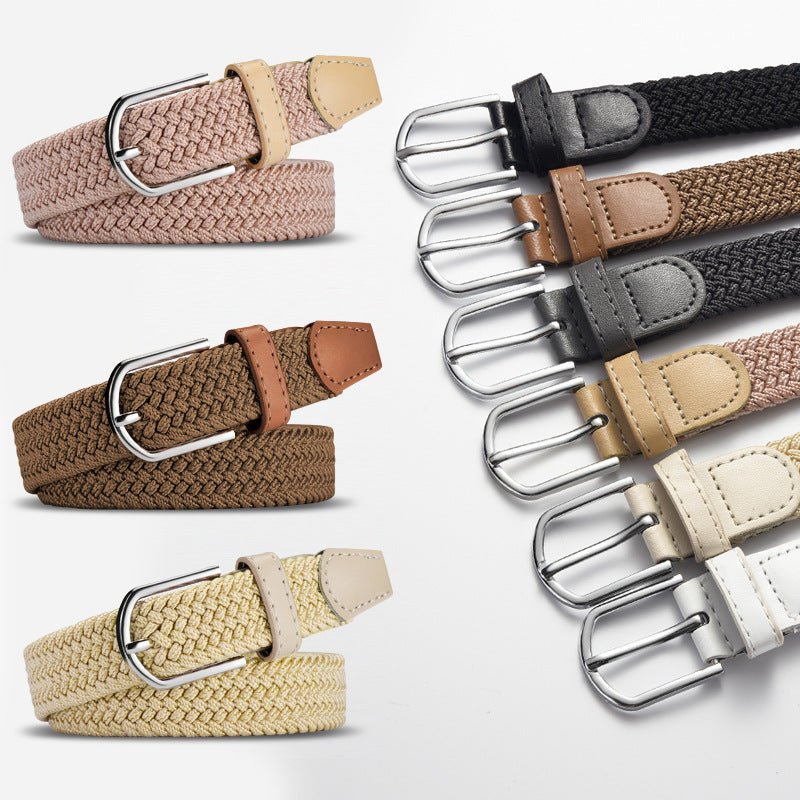 Women's Korean style fashion elastic elastic braided belt unisex student versatile decorative belt - Image 13