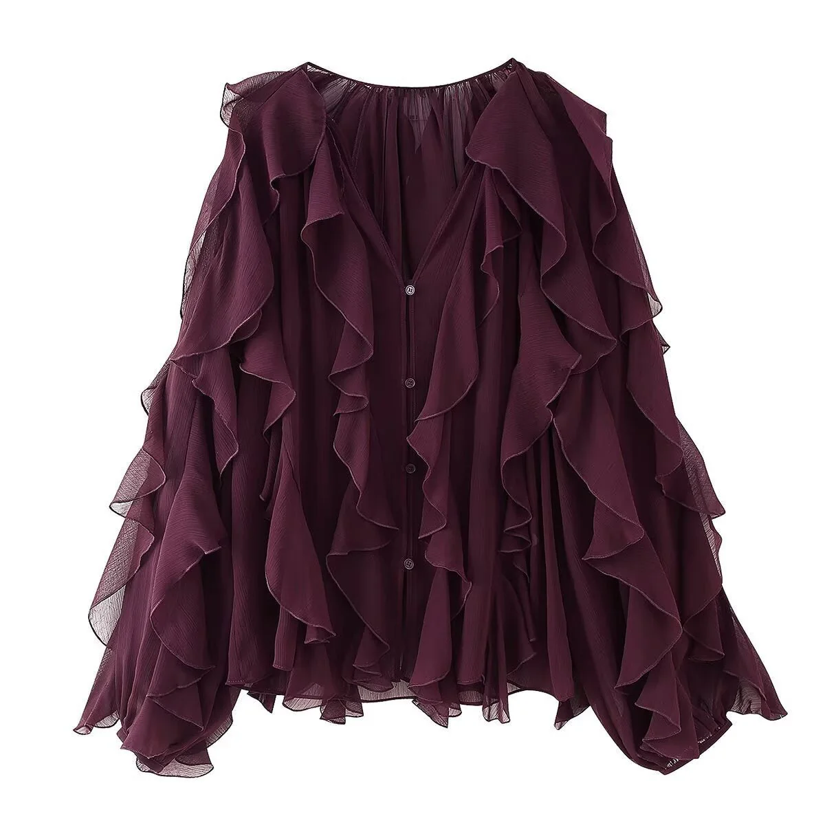 Women's Laminated Decorative Shirt - Image 3
