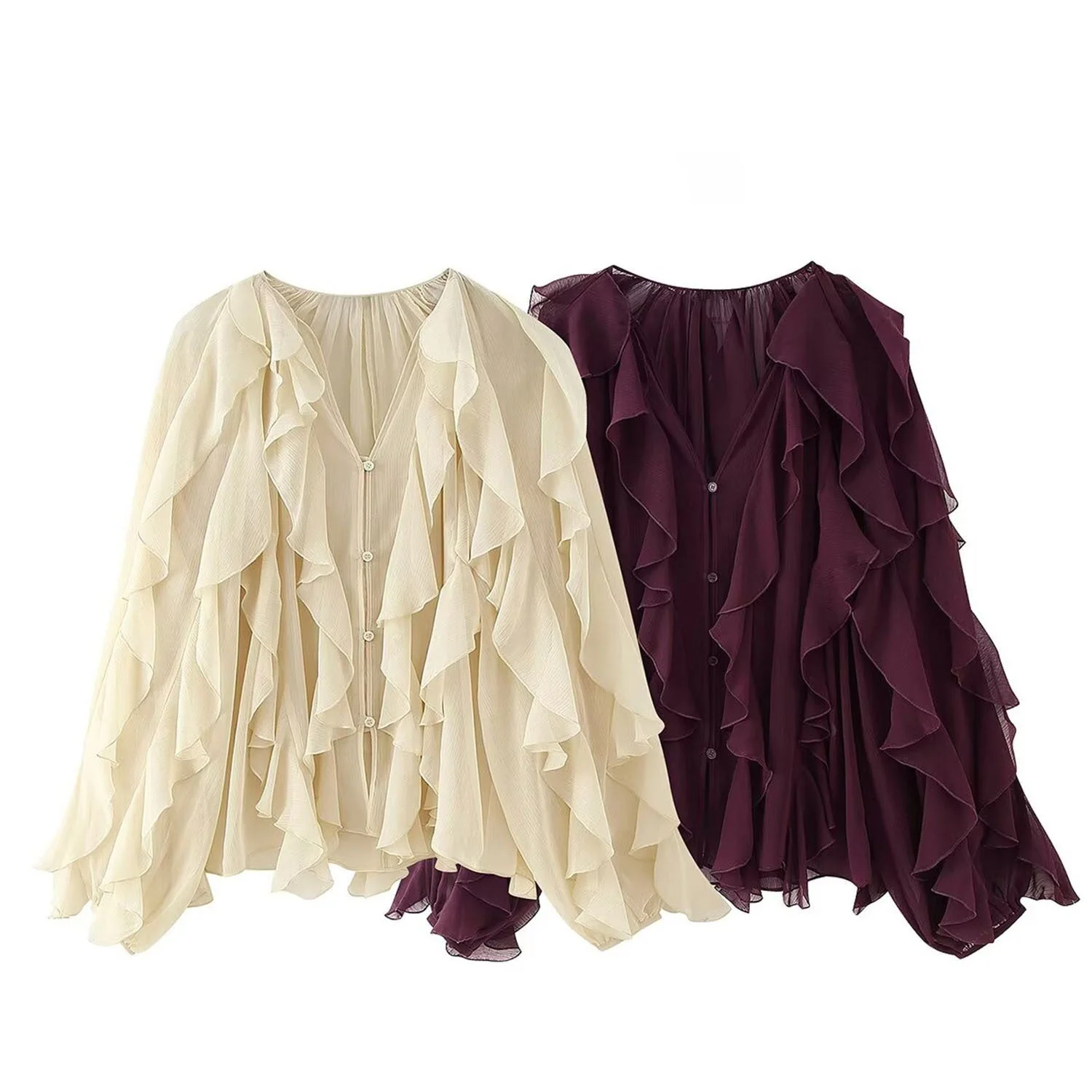 Women's Laminated Decorative Shirt FD