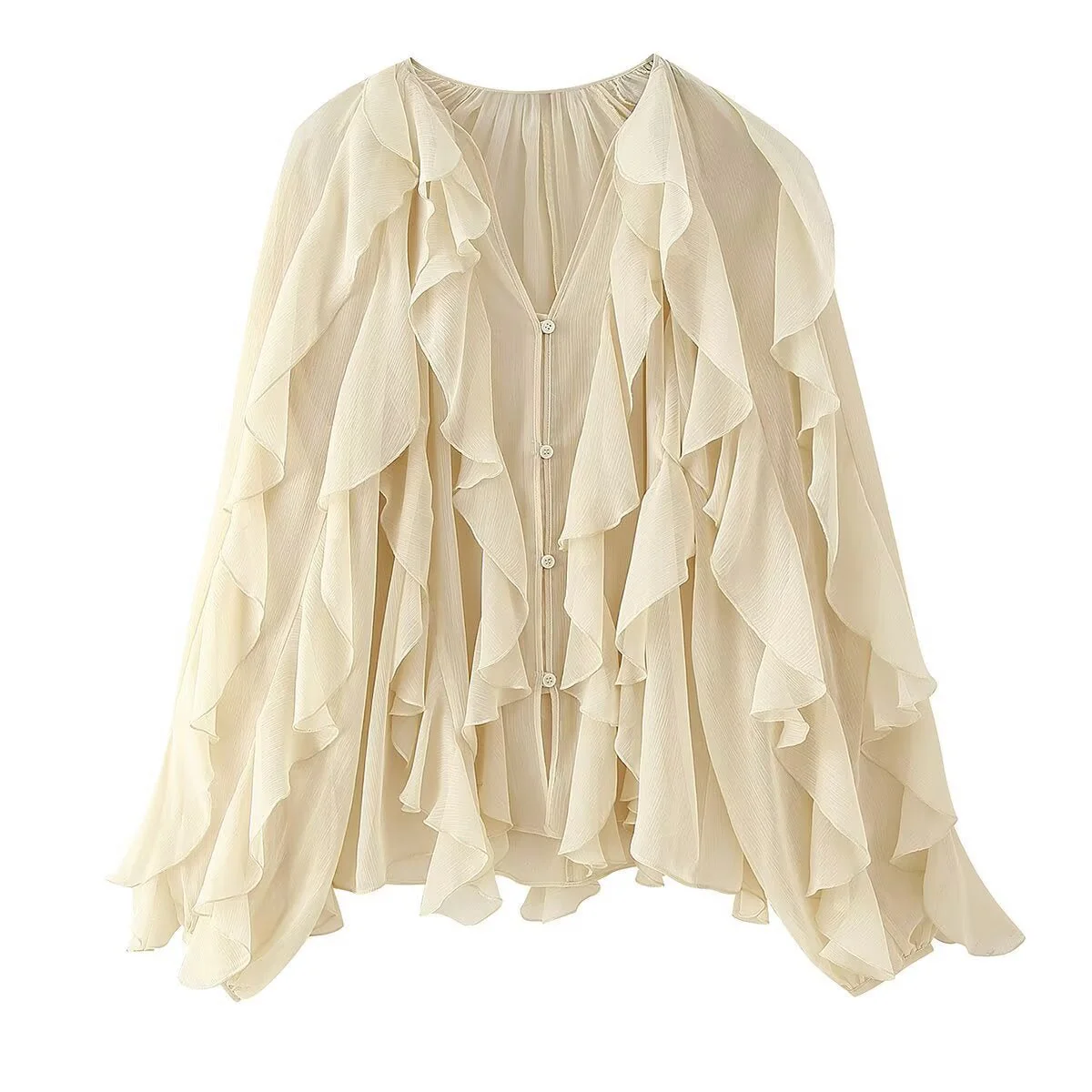 Women's Laminated Decorative Shirt FD - Image 4