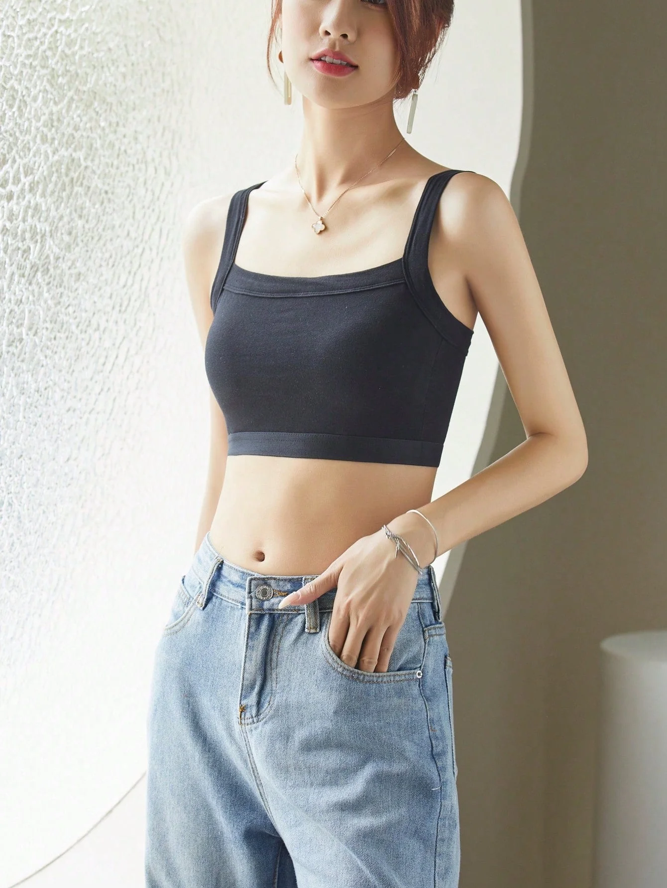 Women's Padded Sports Bra Tank Top, No Steel Ring  FD - Image 24