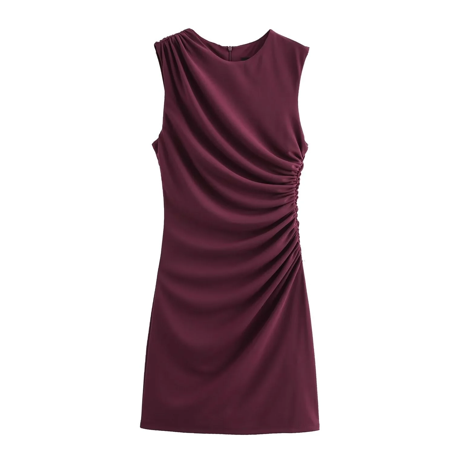 Women's Pleated Short Dress - European Style A-Line Dress - Image 3