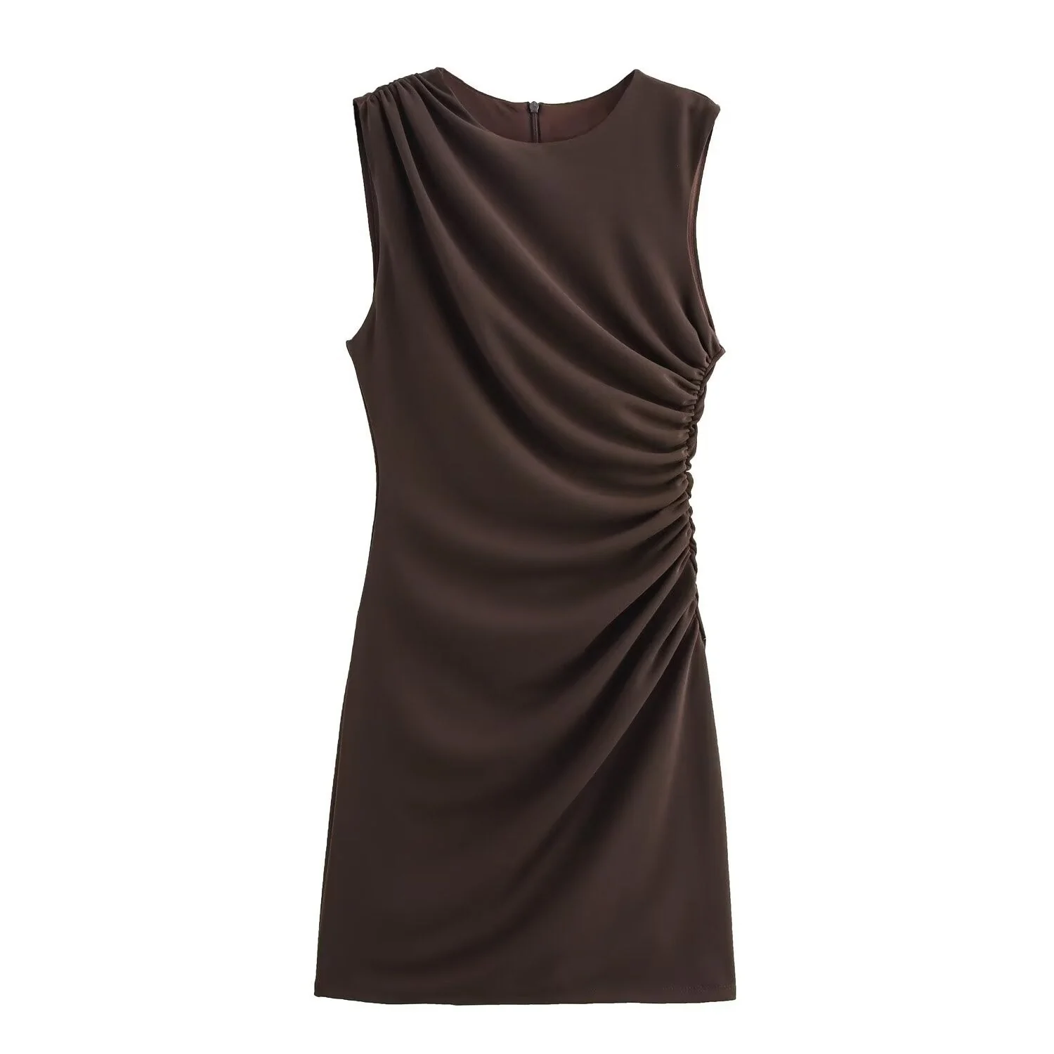 Women's Pleated Short Dress - European Style A-Line Dress - Image 7