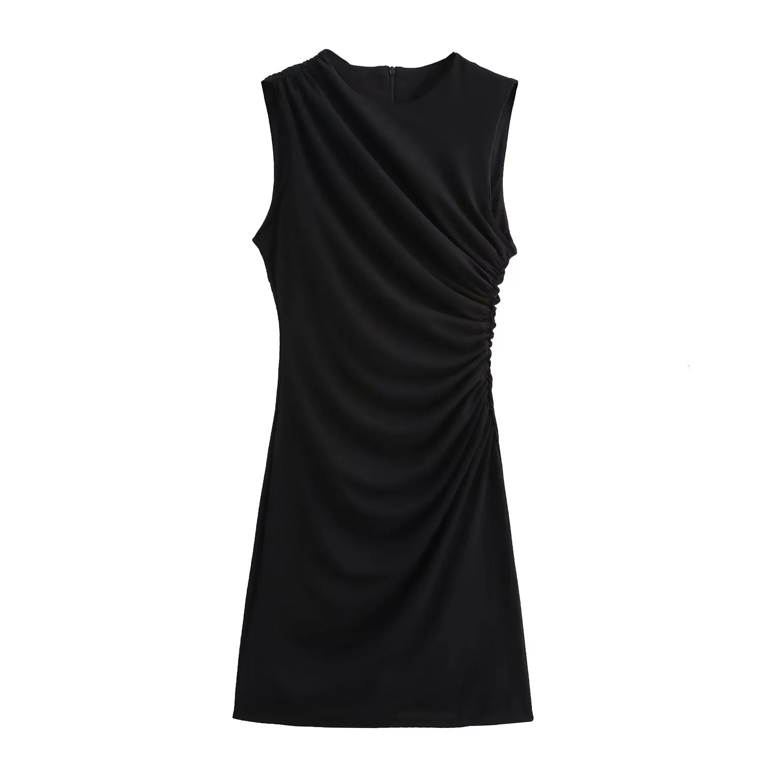Women's Pleated Short Dress - European Style A-Line Dress - Image 8