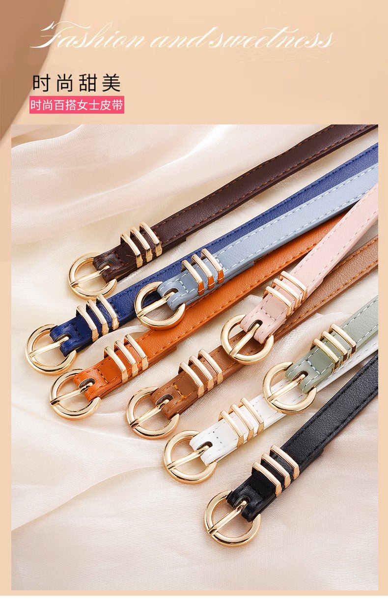 Women's PU leather belt spring and summer Korean version leisure ins style trend fashion personality all-match skirt suit pants belt - Image 15