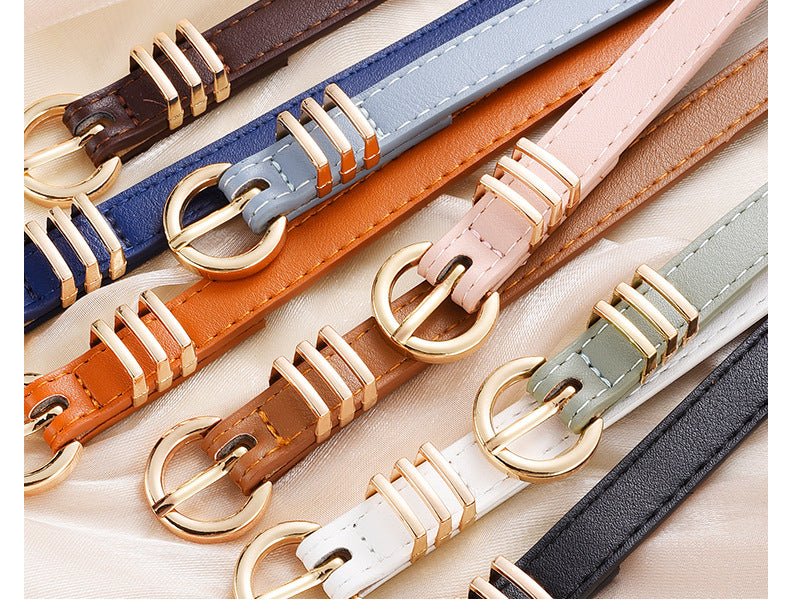 Women's PU leather belt spring and summer Korean version leisure ins style trend fashion personality all-match skirt suit pants belt - Image 26