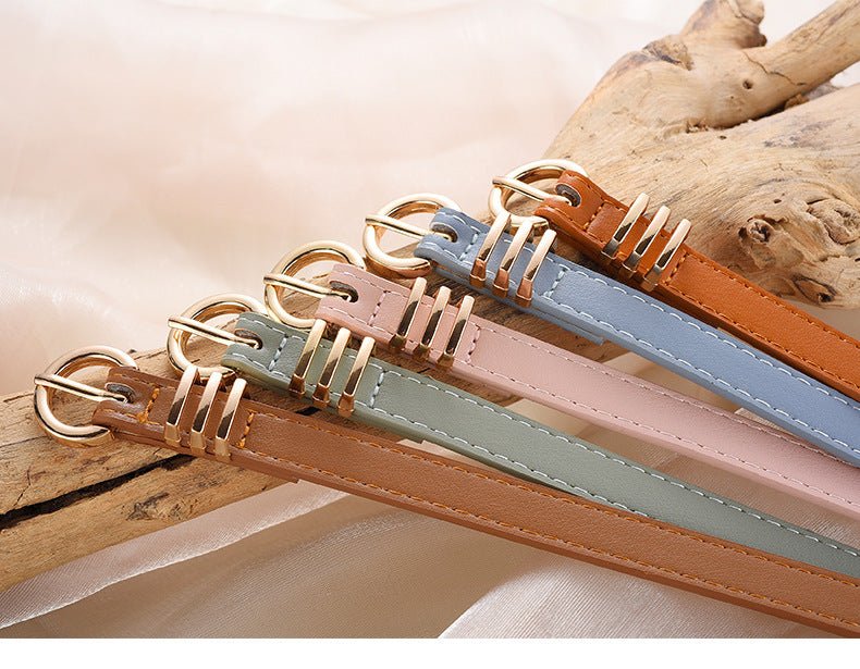 Women's PU leather belt spring and summer Korean version leisure ins style trend fashion personality all-match skirt suit pants belt FD - Image 16