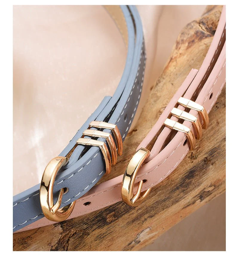 Women's PU leather belt spring and summer Korean version leisure ins style trend fashion personality all-match skirt suit pants belt FD - Image 18