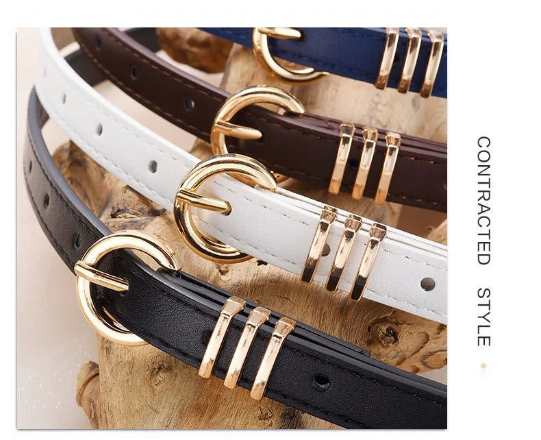 Women's PU leather belt spring and summer Korean version leisure ins style trend fashion personality all-match skirt suit pants belt FD - Image 23