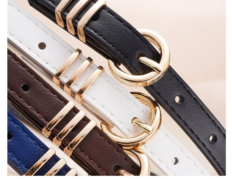 Women's PU leather belt spring and summer Korean version leisure ins style trend fashion personality all-match skirt suit pants belt FD - Image 27