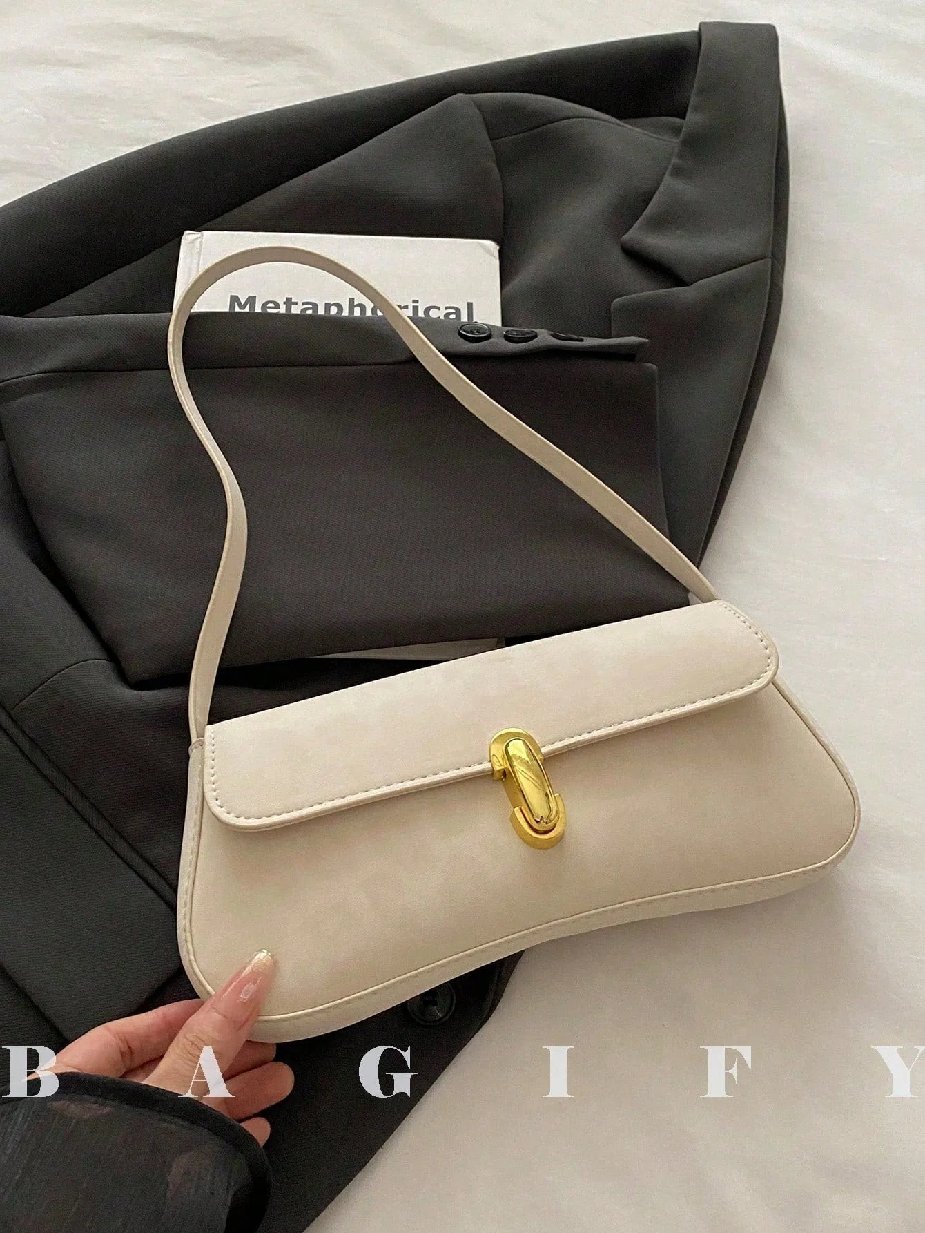 Women's Retro Faux Leather Flap Underarm Shoulder Bag, Suitable For Dates, Outings, Parties And Other Occasions FD - Image 10