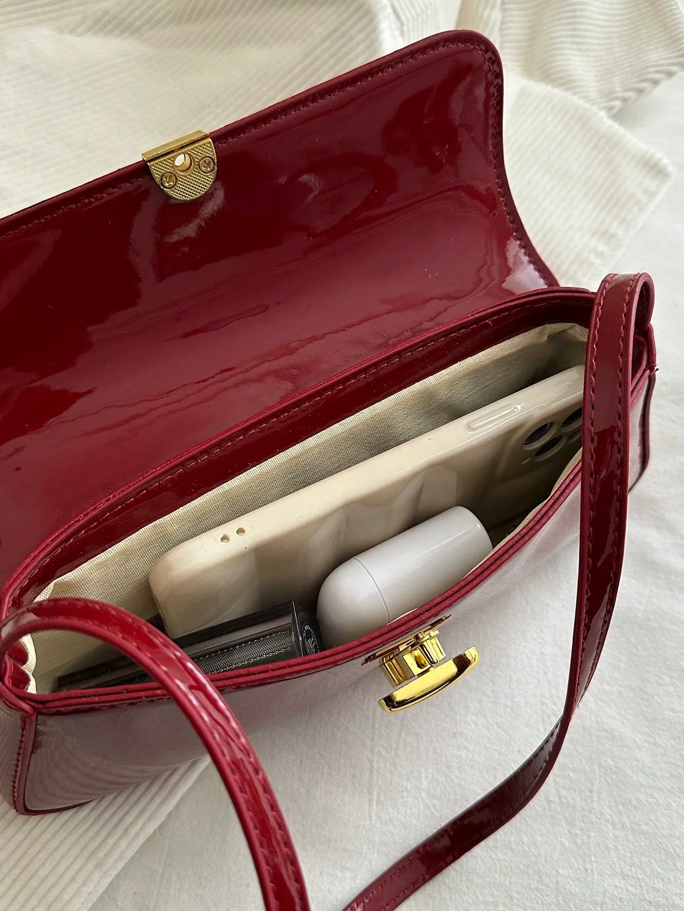 Women's Retro Faux Leather Flap Underarm Shoulder Bag, Suitable For Dates, Outings, Parties And Other Occasions FD - Image 14