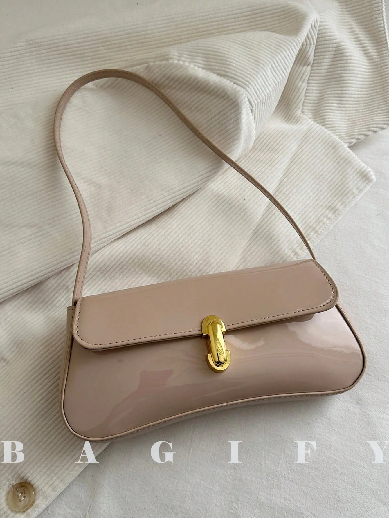 Women's Retro Faux Leather Flap Underarm Shoulder Bag, Suitable For Dates, Outings, Parties And Other Occasions FD - Image 4