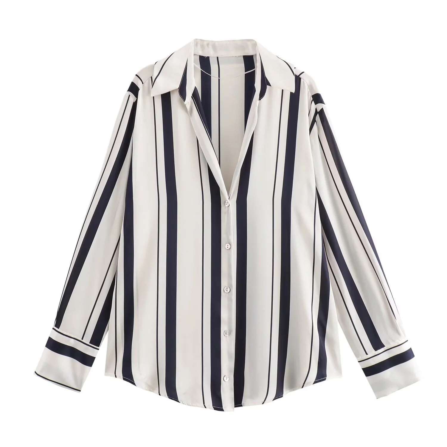 Women's Silk Satin Shirt - 20 Colors - Image 15