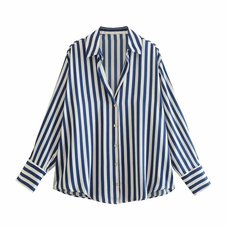 Women's Silk Satin Shirt - 20 Colors - Image 17