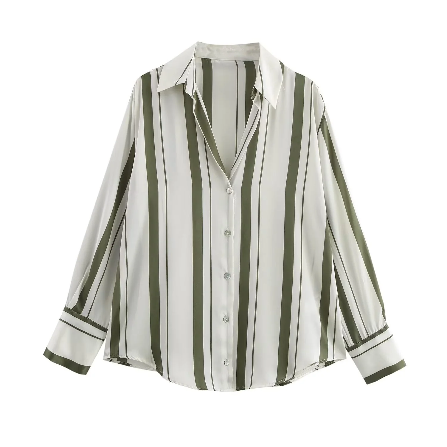 Women's Silk Satin Shirt - 20 Colors - Image 6