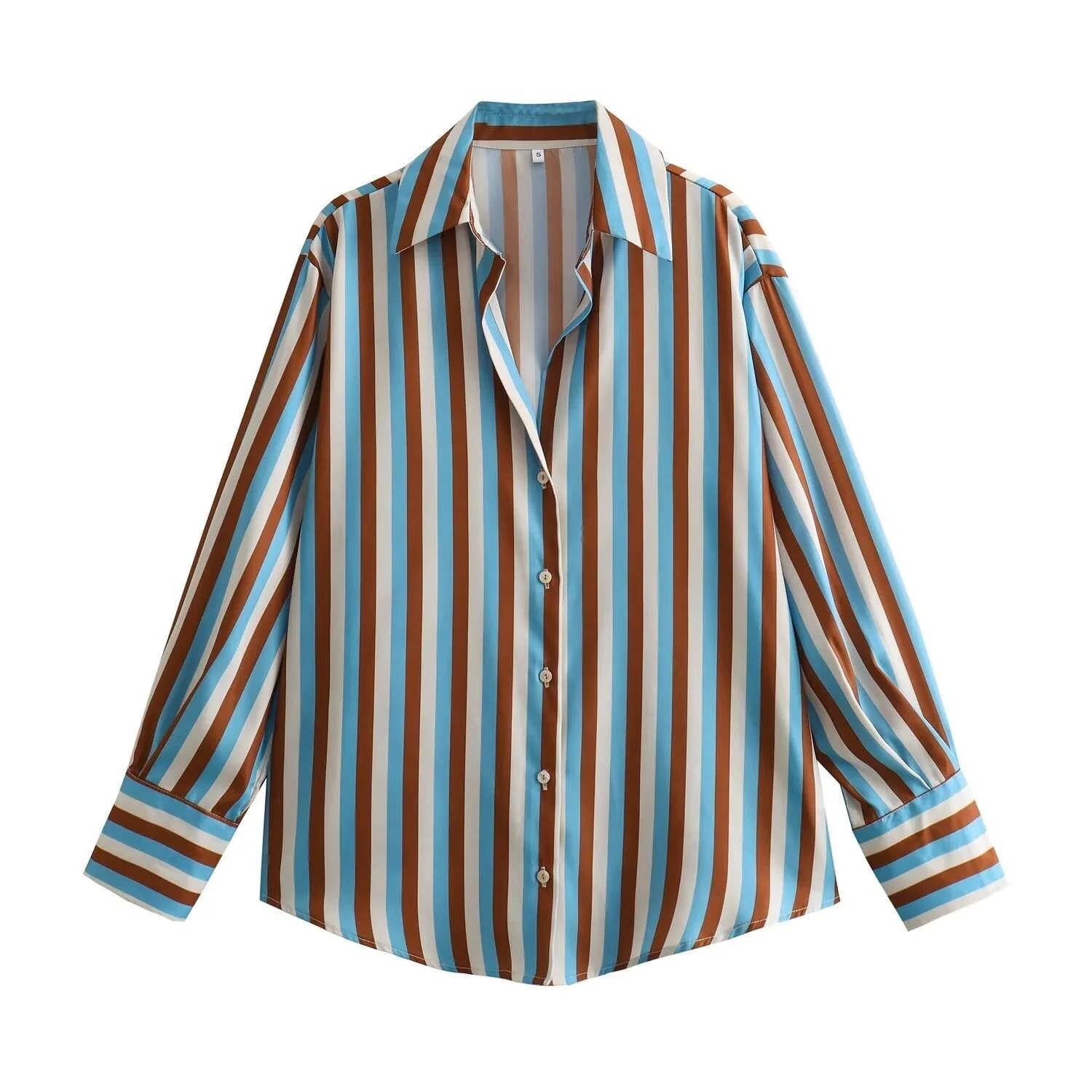 Women's Silk Satin Shirt - 20 Colors - Image 9