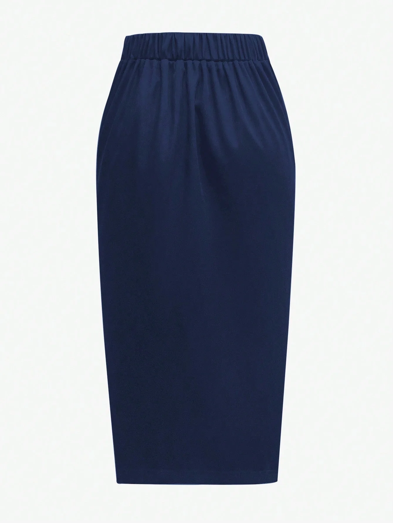 Women's Solid Color Belted Maxi Elegant Skirt FD - Image 3