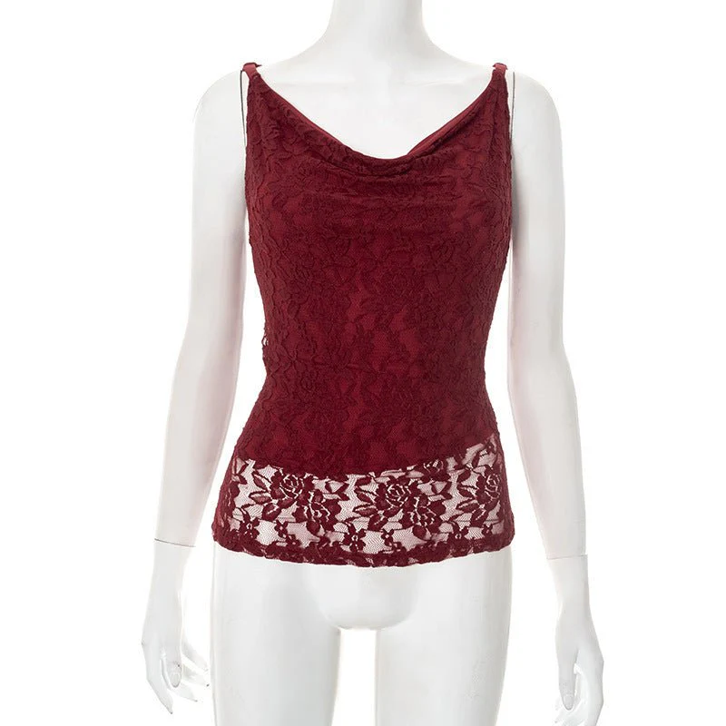 Women's Twist Knot Convertible Lace Bardot Top - Image 2