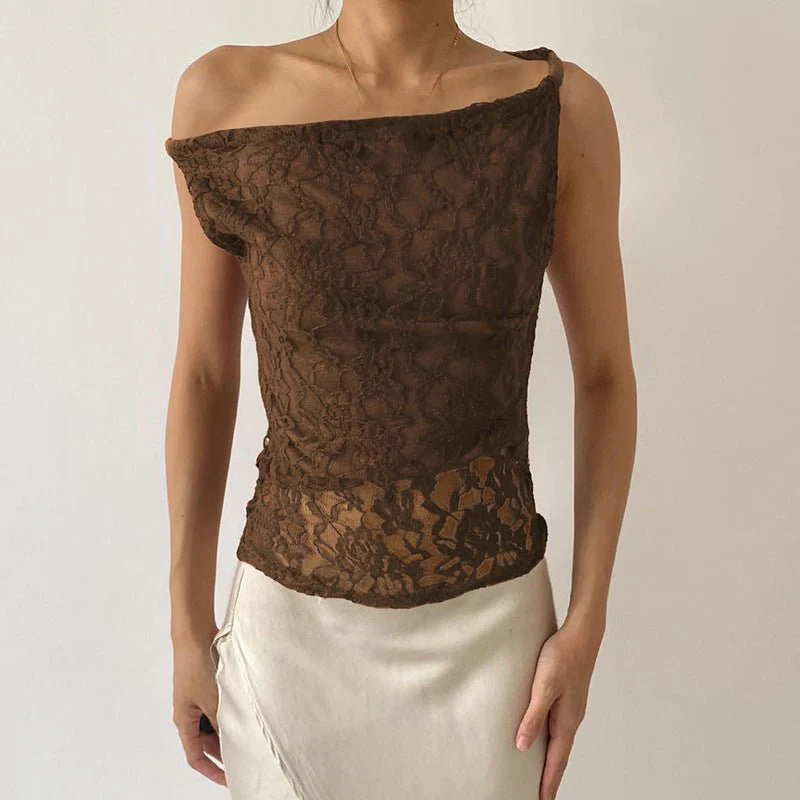 Women's Twist Knot Convertible Lace Bardot Top - Image 5